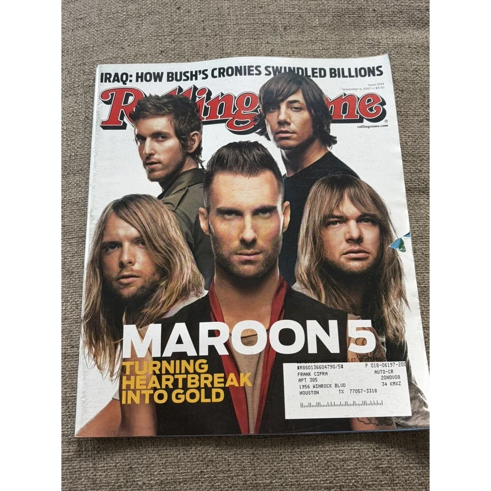 Y2k Vintage Rolling Stone June 2005 Issue 977 Maroon 5 Cover Music Illustrated